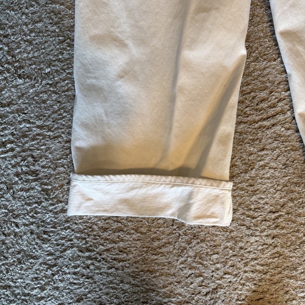 Universal Thread Cropped Vintage  Wide Leg Denim Jeans Women's Cream Sz 16 READ - Picture 9 of 11